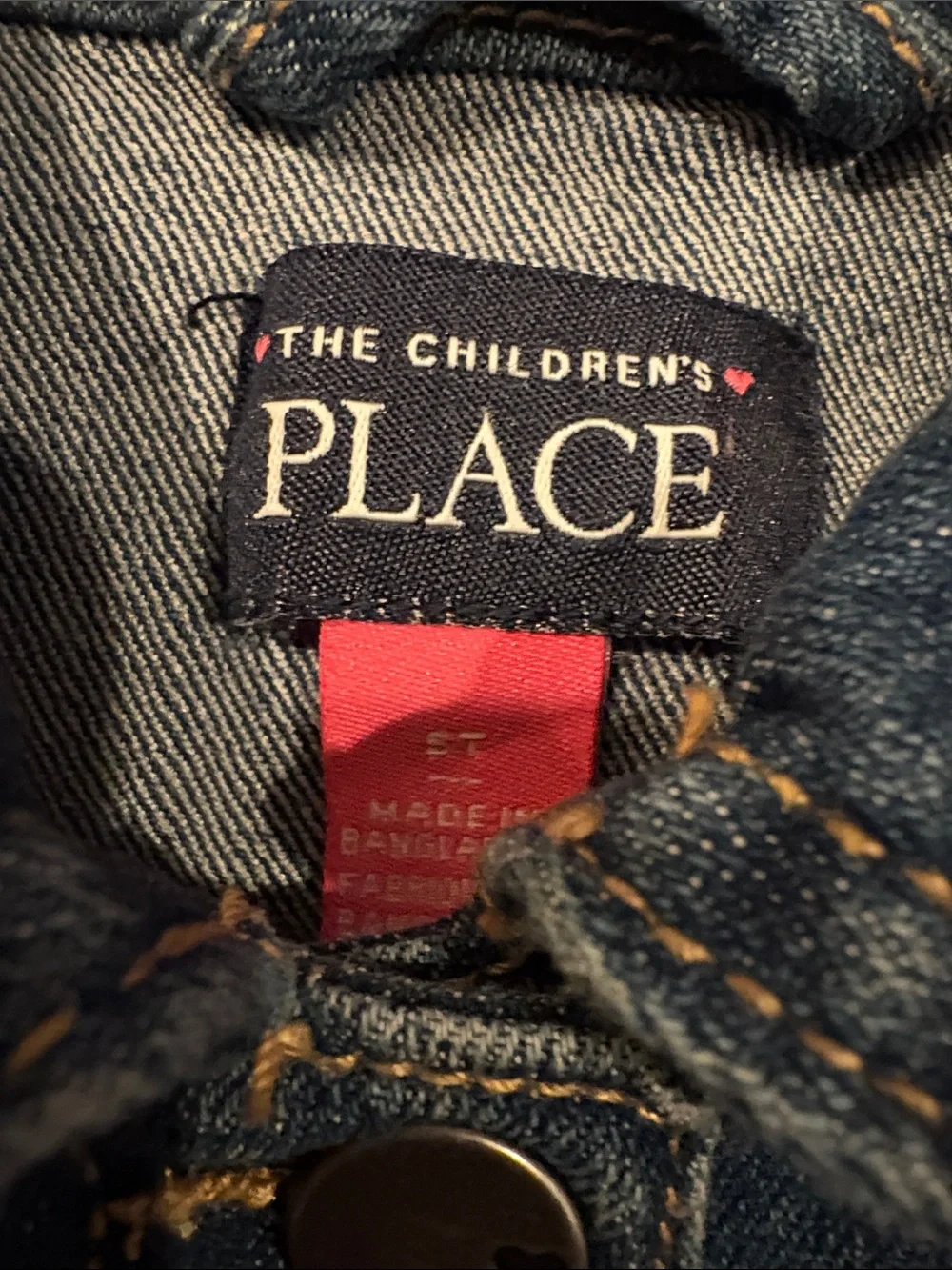 The Children's Place Blue Denim Button-Up Jacket